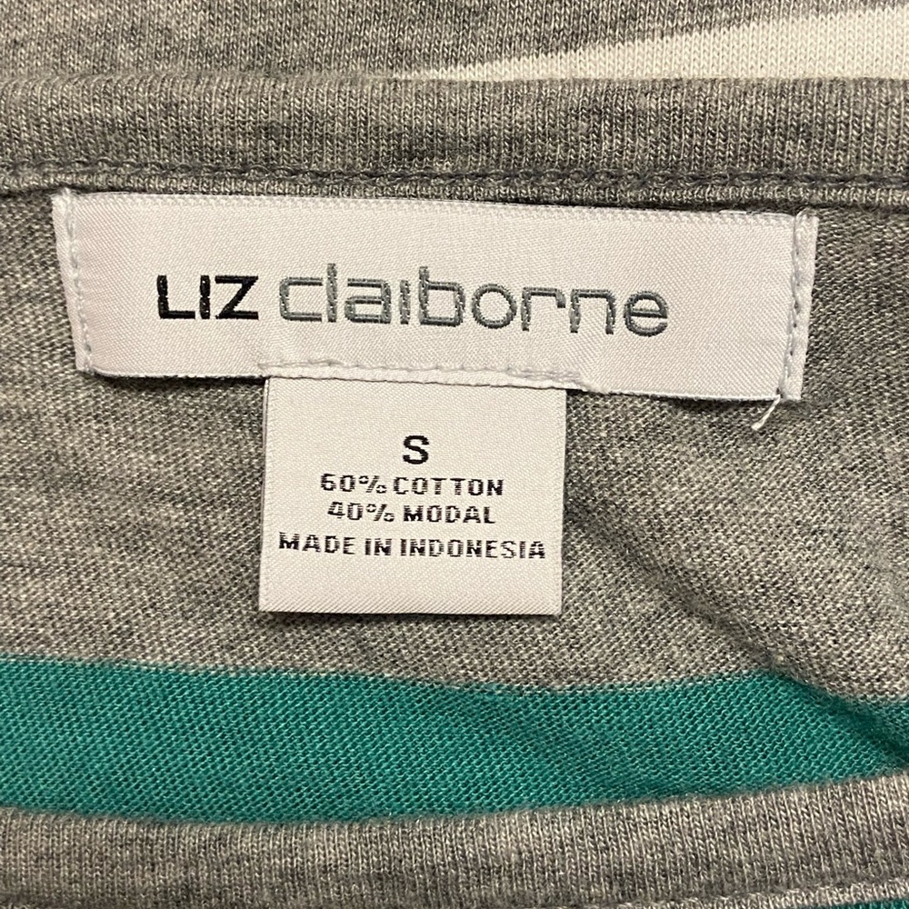 Liz Claiborne - Striped Pullover Blouse - Picture 4 of 5
